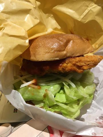クレイジーホットチキンフィレバーガー