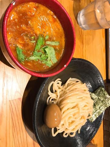味玉辛つけ麺 3辛