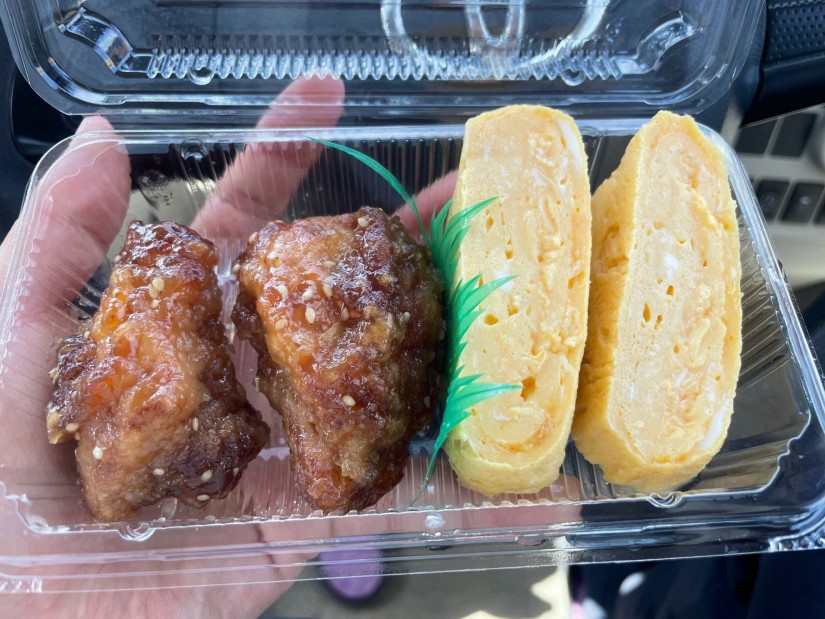 甘辛唐揚げと玉子のセット