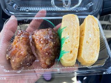 甘辛唐揚げと玉子のセット