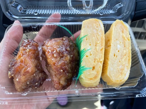 甘辛唐揚げと玉子のセット