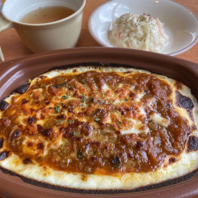 野菜カレーのドリア