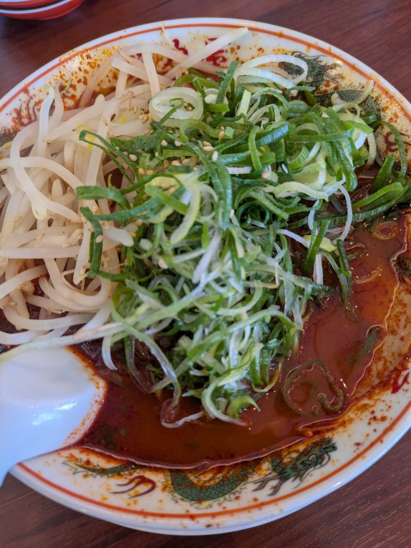 辛みそラーメン九条ネギトッピング 3辛MAX
