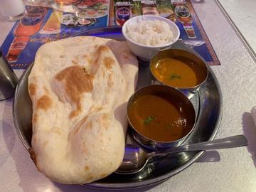 ランチHセット(チキンカレー&マトンカレー) 超激辛
