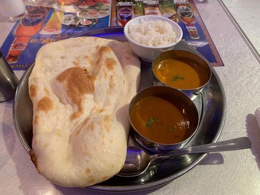 ランチHセット(チキンカレー&マトンカレー) 超激辛