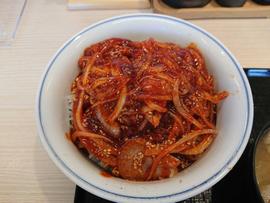 赤辛カツ丼