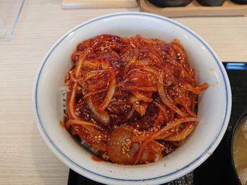 赤辛カツ丼
