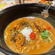 とり天温玉カレーうどん 辛口