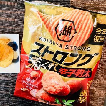 湖池屋STRONG ポテトチップス  荒くれ辛子明太