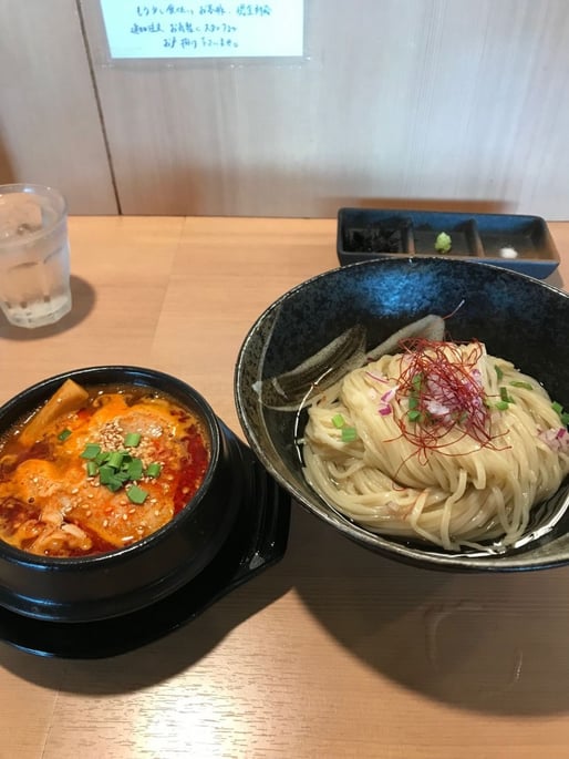 特製醤油つけ蕎麦＋辛つけ蕎麦