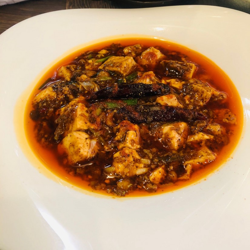 麻婆豆腐定食 辛さ4、痺れ2