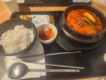ホルモンスンドゥブ ご飯セット 5辛