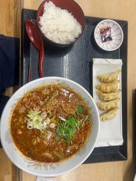 遠州ラーメンセット担々麺(カレーご飯食べ放題付)