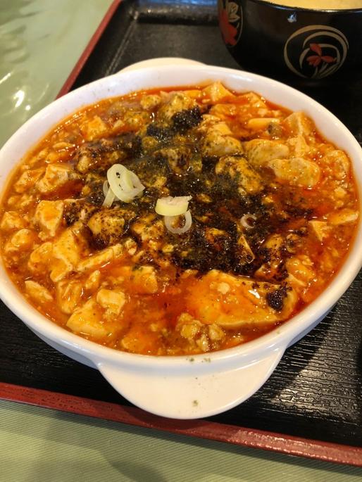 麻婆豆腐定食 辛め