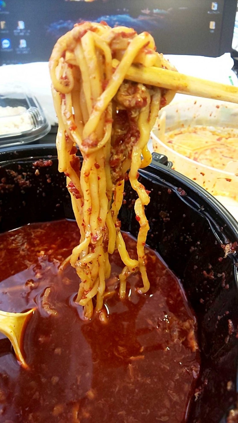 辛麺 30辛、にんにくW