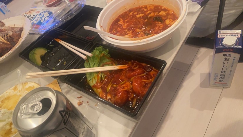 エビチリ辛さMax