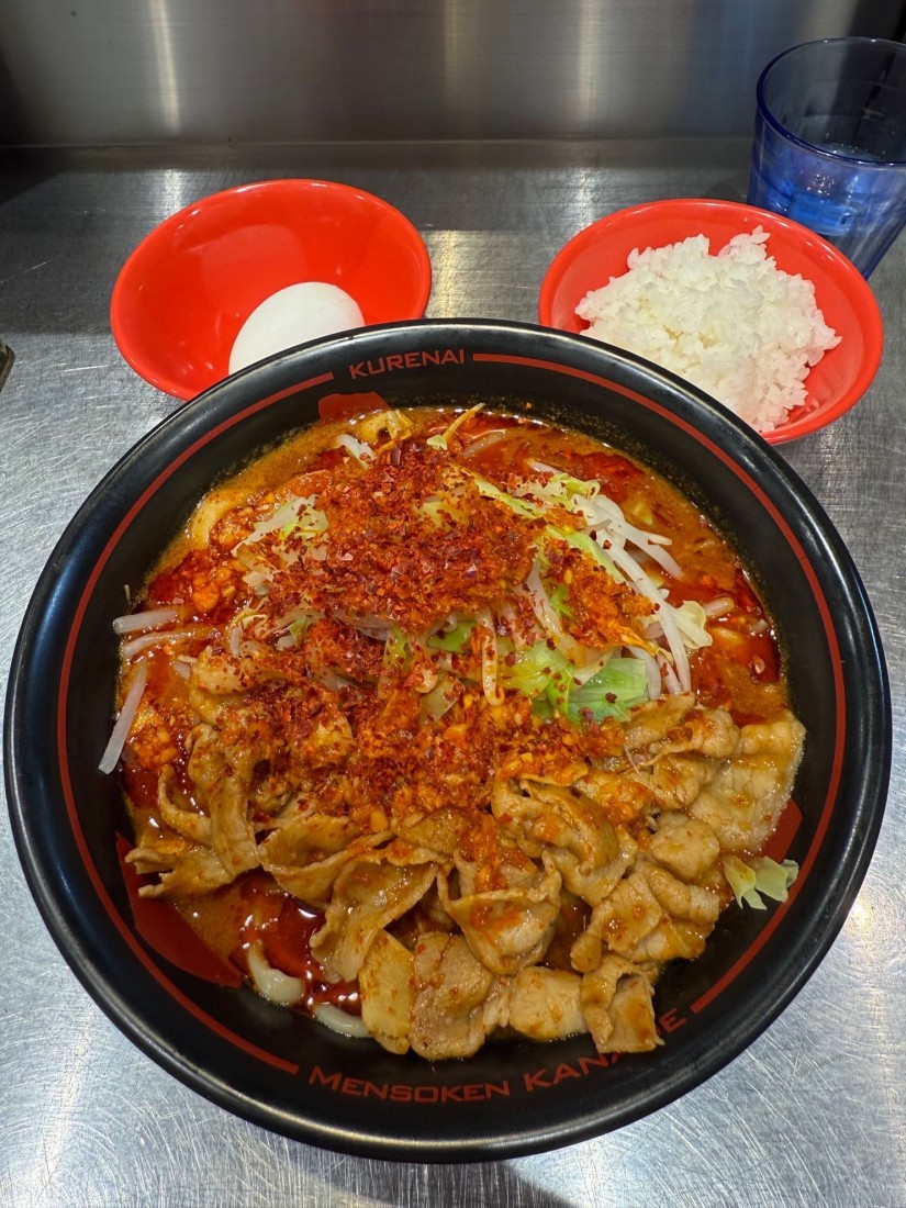 鬼紅らーめんガッツリセット 5辛