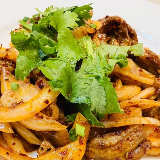 孜然羊肉/ラム肉の山椒＆クミン炒め 中辛