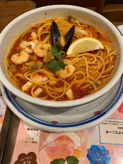 辛口トマトスープパスタ