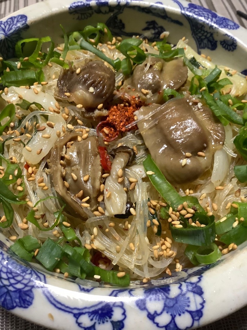 砂肝と春雨の旨辛チャプチェ