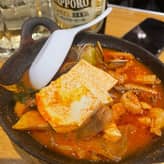 あさりと牛すじのチゲ鍋