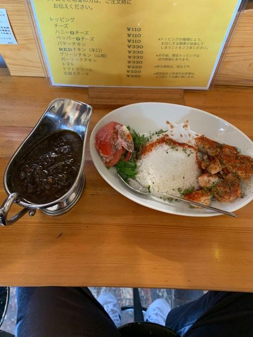 カリーライス 辛口なら注文時に伝える。