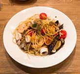 イタリア産カラスミと魚介のペペロンチーノ