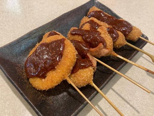 赤い串カツ！旨辛味噌串6本盛り 2辛