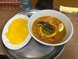 揚げチキンスープカレー 5番