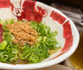 汁なし坦々麺 唐辛子2、四川山椒4