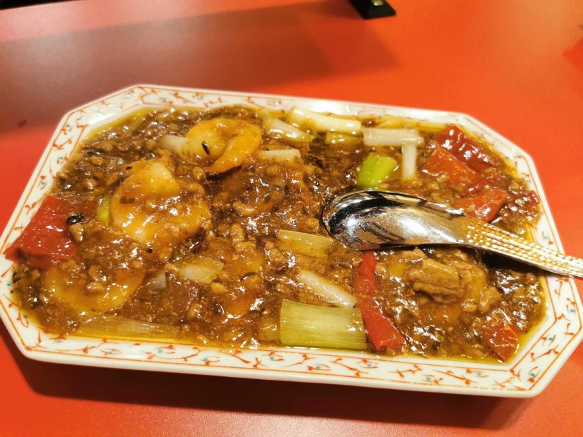 本場四川省の海老チリ