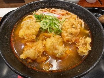 鶏天うどん 激辛