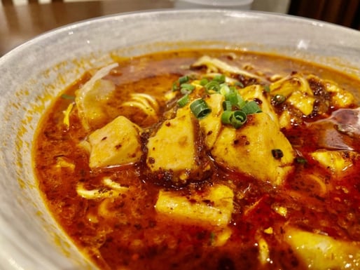 麻婆麺 辛くしてくださいと注文