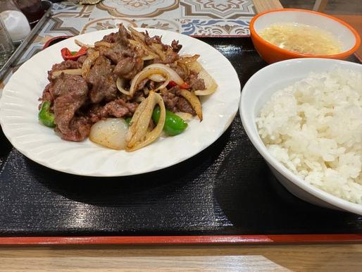 ラム肉のクミン味炒め定食