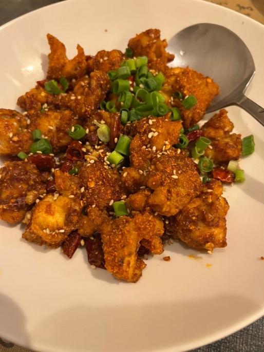 鶏ももピリ辛山椒炒め