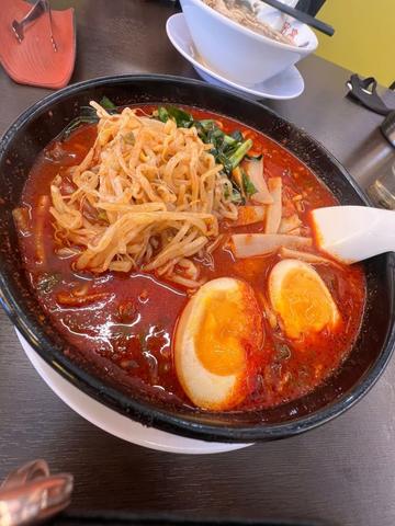 旨辛麺 1辛〜4辛、MAXは別途追加料金
