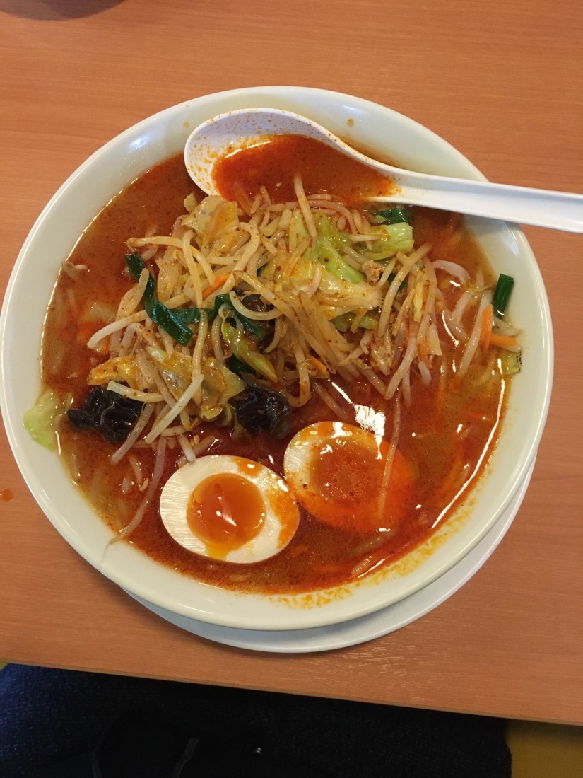 味噌野菜たんめん赤マー油5辛 5辛 1.45KM - らーめん 幸楽苑 綾瀬