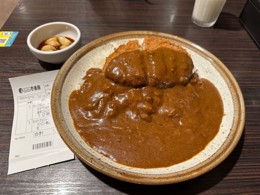 手仕込キャベツメンチカツカレー プラス旨辛にんにく 10辛