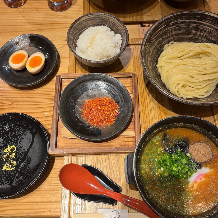 めんたい煮こみつけ麺セット 大旨辛