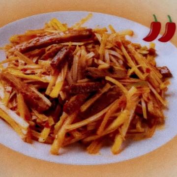 焼き豚とねぎの辛味噌和え 中辛🌶️🌶️