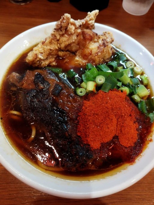 シン肉そば・醤油 5辛