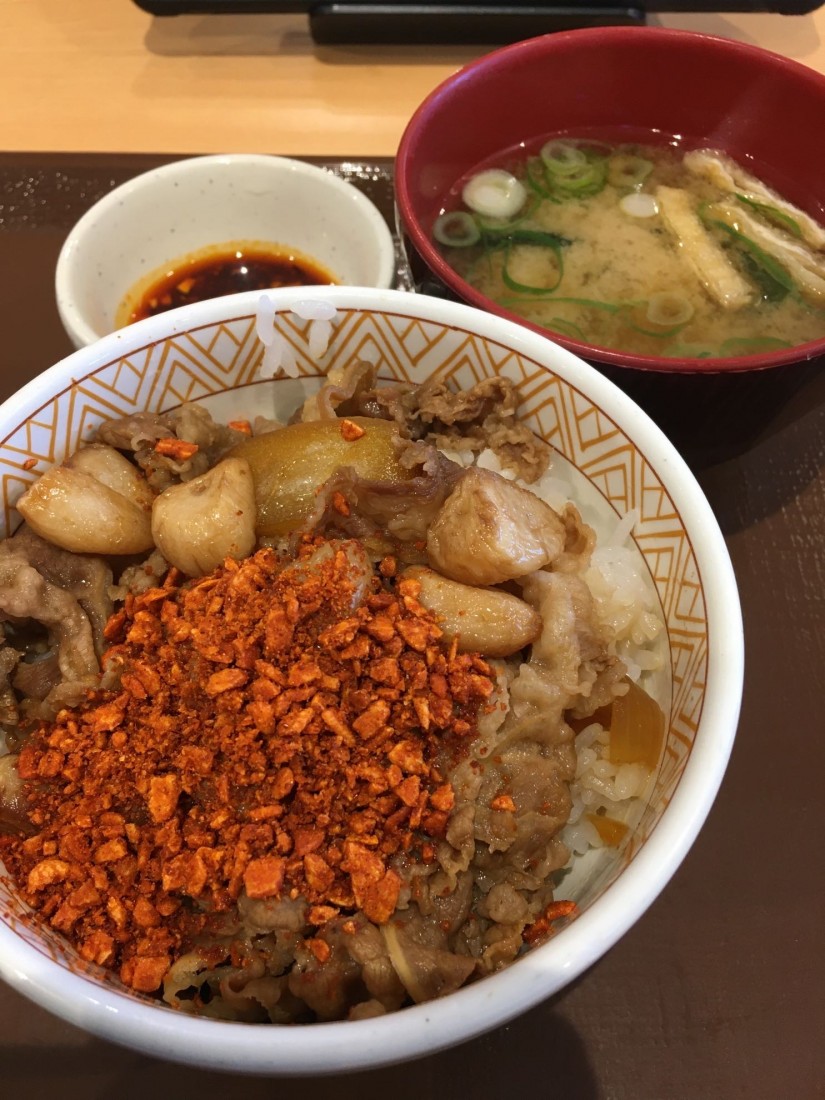 にんにくファイヤー牛丼 辛