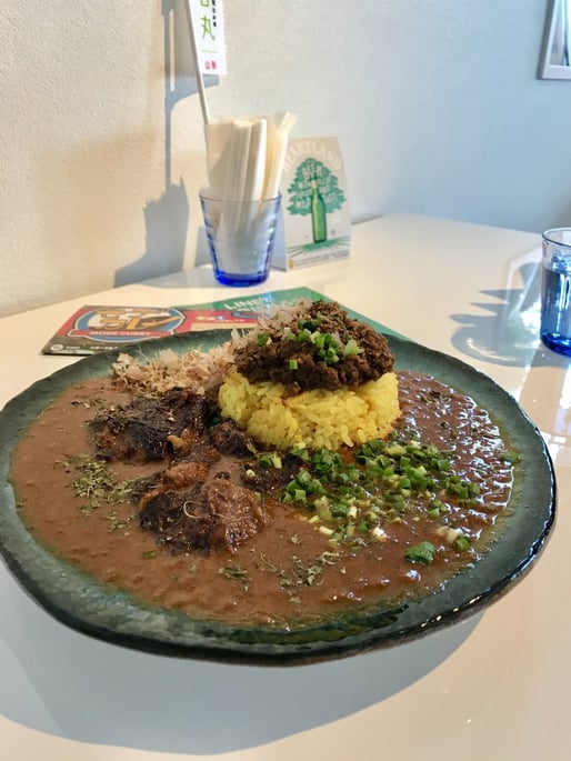 豚バラ軟骨カレー　キーマトッピング 4辛