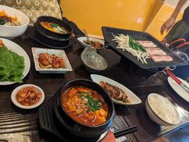純豆腐&サムギョプサルセット なし
