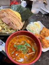 魚介とんこつ特製辛つけ麺 一、二、三