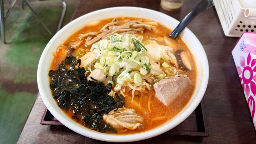 かきラーメン 味噌 激辛