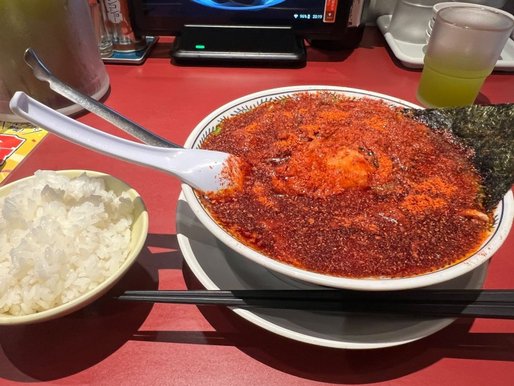 辛肉そば　 辛さ増し10辛