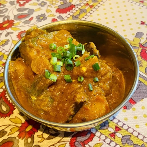 ナスとジャガイモのカレー 5倍