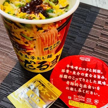 明星　辛だるま　旨辛玉子とじ麺