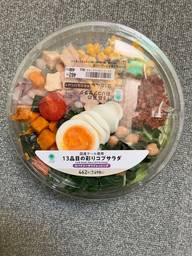 国産ケール使用13品目の彩りコブサラダ
